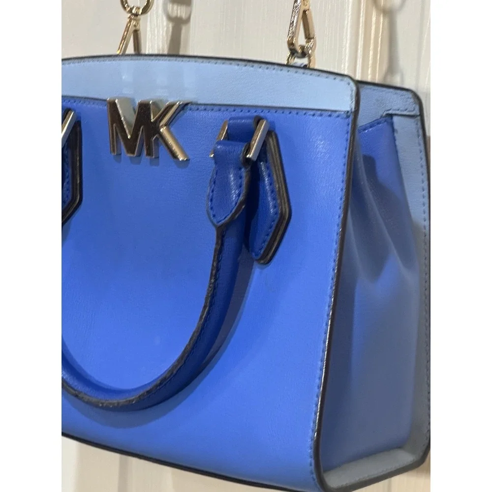 Michael Kors Mott‎ Medium Messenger Bag Colorblock Blue